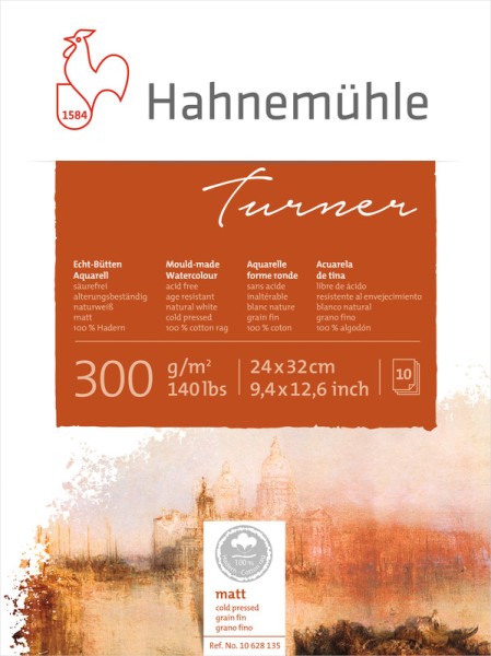 Hahnemühle Turner 24x32cm | Aquarellblock 300 g/m²