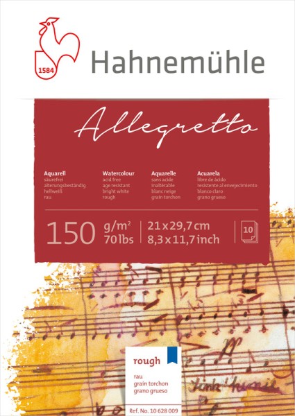 Hahnemühle Allegretto A4 | Aquarellblock 150 g/m²