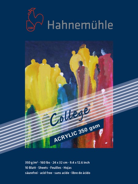 Hahnemühle College® Acrylic 24x32cm | Acrylblock 350 g/m²