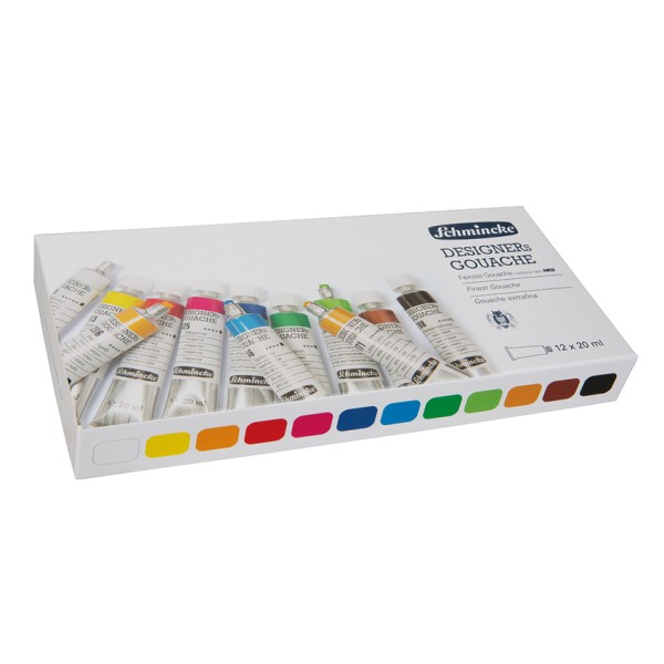 Schmincke DESIGNERs GOUACHE Kartonset | Malkasten