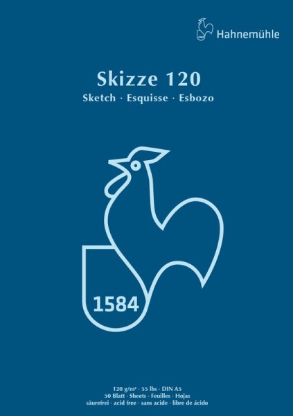 Hahnemühle Skizze 120 A5 | Skizzenblock 120 g/m²