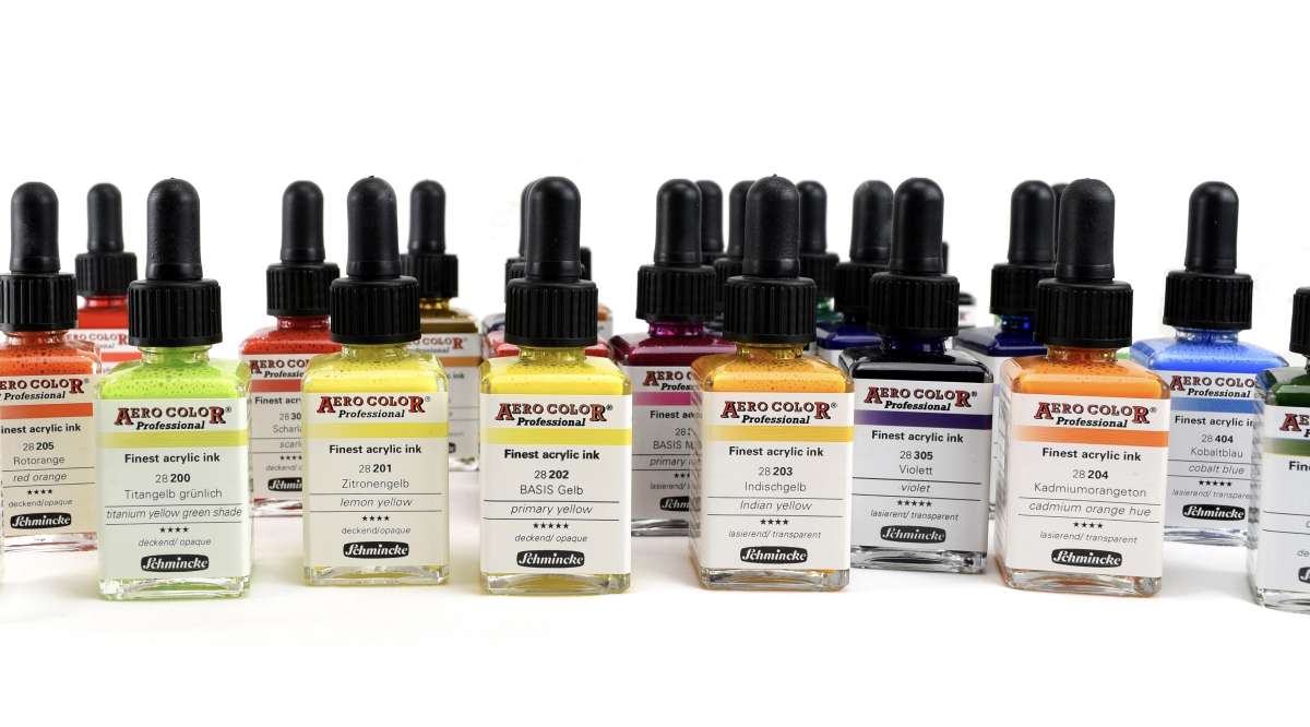 Schmincke AERO COLOR Professional Airbrushfarbe Smoke Black - 28 Ml, Feinste Acrylfarbe