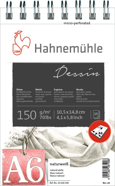 Hahnemühle Dessin A6 | Skizzenblock 150 g/m²