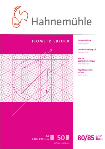 Hahnemühle Isometrieblock A4 | Zeichenblock 80/85 g/m²