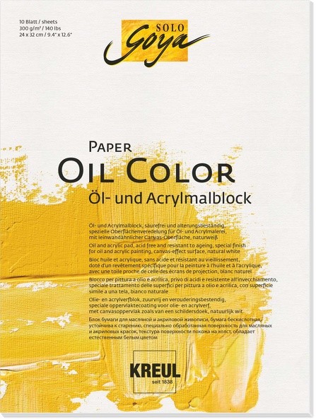 KREUL SOLO GOYA Paper Oil Color | Ölmalblock 300 g/m²