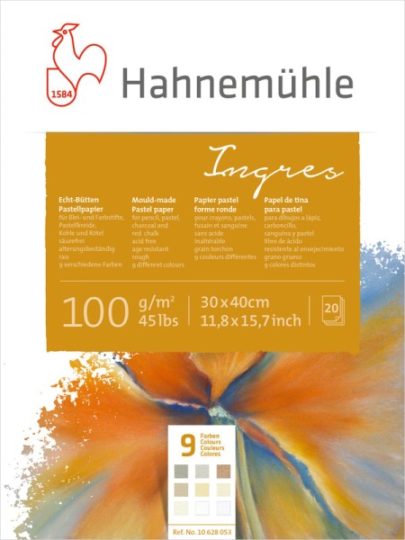 Hahnemühle Ingres | Echt-Bütten Pastellpapier 100 g/m²