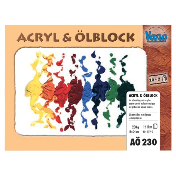 Vang Acryl & Ölblock | Acryl- Ölblock 230 g/m²
