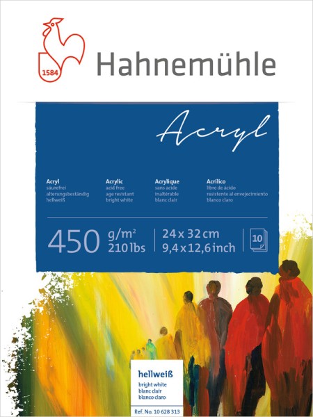 Hahnemühle Acryl 450 24x32cm | Acrylblock 450 g/m²