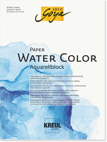 KREUL SOLO GOYA Paper Water Color | Aquarellblock 300 g/m²