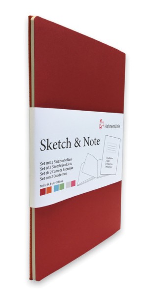 Hahnemühle Sketch & Note Cerise/Fuchsia A6 | Skizzenheft 125 g/m²