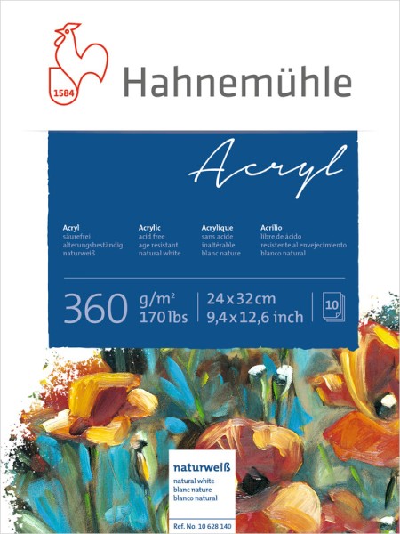 Hahnemühle Acryl 360 24x32cm | Acrylblock 360 g/m²