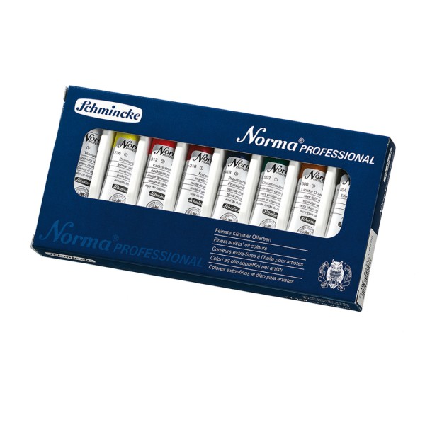 Schmincke NORMA® Professional Grundsortiment 8 x 20 ml | Malkasten