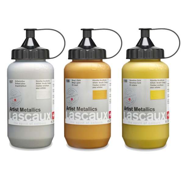 Lascaux Artist Metallics 390ml | Acrylfarbe