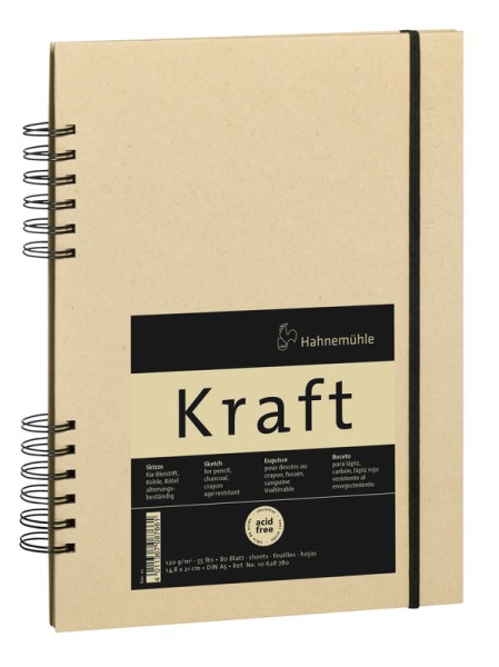 Hahnemühle Kraft A5 | Skizzenbuch- und heft 120 g/m²