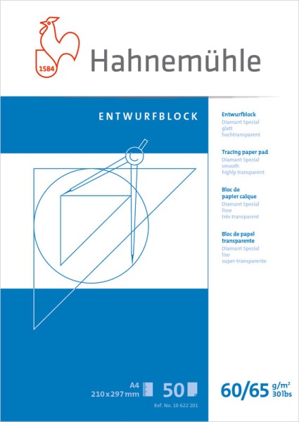Hahnemühle Entwurfblock A4 | Zeichenblock 60/65g/m²