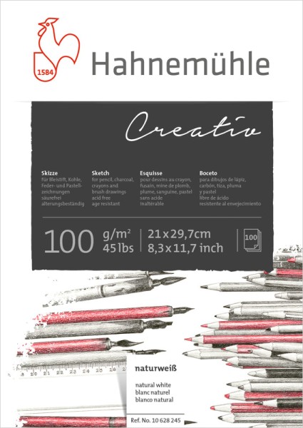Hahnemühle Creativ A4 | Skizzenblock 100 g/m²
