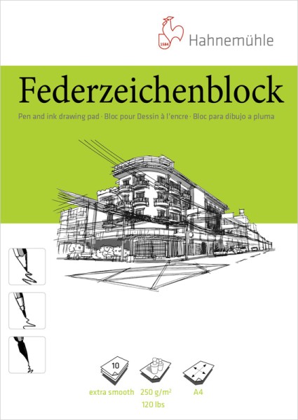 Hahnemühle Federzeichenblock A4 | Block 250 g/m²