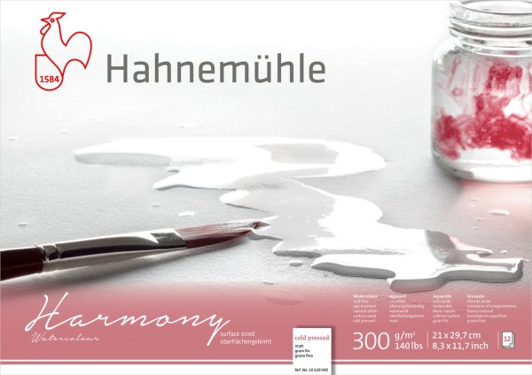 Hahnemühle Harmony Watercolour matt A4 | Aquarellblock 300 g/m²